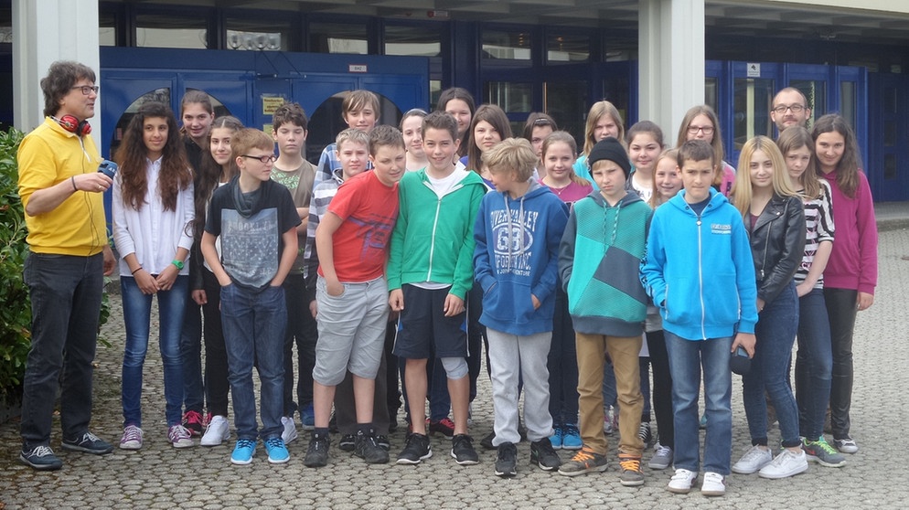 Die Schülerinnen und Schüler aus Lindenberg in Schwaben | Bild: BR