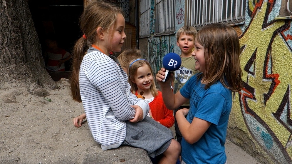 Hortkinder beim Projekt MünchenHören | Bild: Kristina Dumas