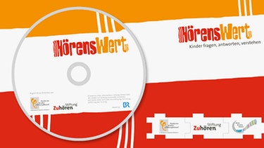 CD "Hörenswert" | Bild: Akademie Kinder philosophieren und Stiftung Zuhören; Montage: BR