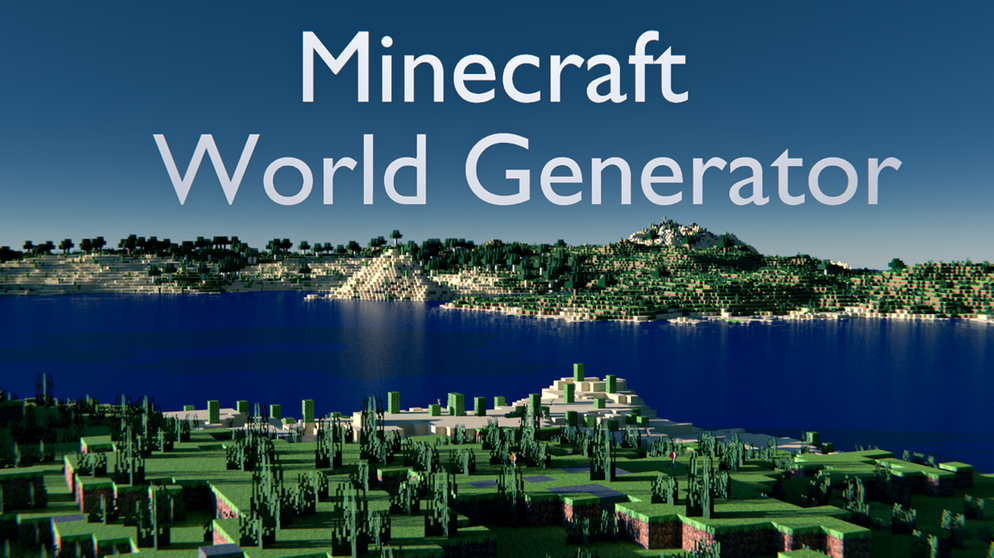 crossmedia 2023: Minecraft World Generator in Blender 3D - Gewinner Sparte extended reality · 3D. | Bild: Julian Przibylla