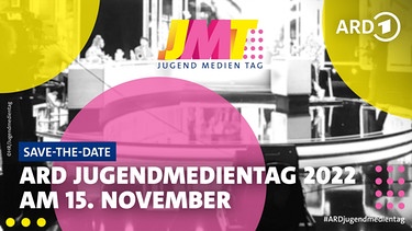 Logo und Keyvisual des ARD-Jugendmedientags 2022: Save the date! | Bild: BR