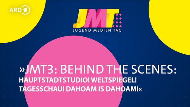 JMT3 - „Behind the scenes“: Hauptstadtstudio! Weltspiegel! Tagesschau! Dahoam is dahoam! | Bild: ARD Events (via YouTube)