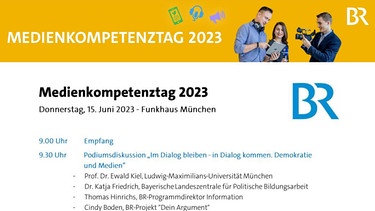 Medienkompetenztag 2023: das komplette Programm. | Bild: BR