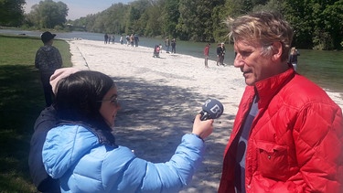 Interview mit Hartmut Keitel vom Verein "Deine Isar". | Bild: BR
