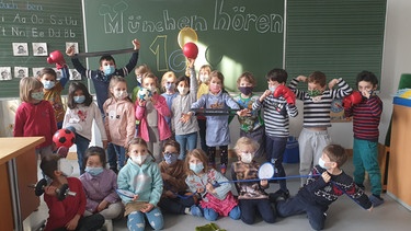 Die Klasse 1c der Grundschule an der Sankt-Martin-Straße in München. | Bild: BR | Katrin Reikowski