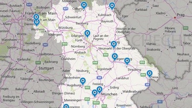 Here's my story Karte | Bild: BR/Bing Maps