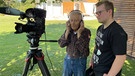 young reporter 2021: Florian bei den Aufnahmen zusammen mit seinem Opa Helmut. | Bild: BR