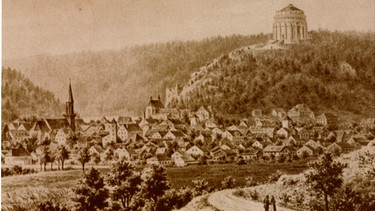 Ansicht der Stadt Kelheim: Stich von 1870 | Bild: Stadtarchiv Kelheim