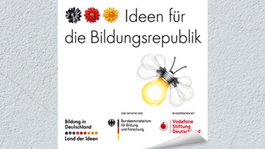 Logo für den Wettbewerb "Ideen für die Bildungsrepublik" | Bild: Initiative "Deutschland - Land der Ideen" colourbox.com; Montage: BR