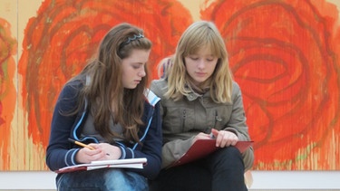 Schülerinnen vor Gemälde | Bild: BR