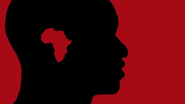 Illustration: Schwarzer Kopf im Profli mit afrikanischem Kontinent als Ohr | Bild: BR