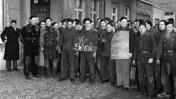 Berliner Schornsteinfeger 1953 im Streik | Bild: picture-alliance/dpa