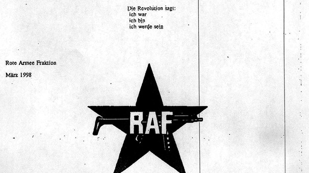 Letzte Seite des Schreibens der RAF, in dem sie ihre Auflösung bekannt gibt | Bild: picture-alliance/dpa