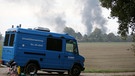 Wagen der Umweltüberwachung nach Großbrand bei BASF | Bild: picture-alliance/dpa