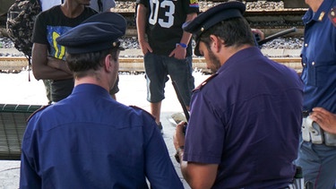 Verona: Flüchtlingsaufgriff durch Polizei in Verona | Bild: BR/Lisa Weiß