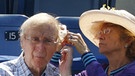 Gene Wilder mit seiner Ehefrau Karen Boyer 2014 auf der Tennis-US-Open | Bild: picture-alliance/dpa