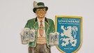Werbefigur des US-amerikanischen Löwenbräu-Importeurs Hans Holterbosch Inc. Kunststofffigur, 1960er Jahre | Bild: Haus der Bayerischen Geschichte