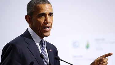 US-Präsident Obama bei UN-Klimakonferenz | Bild: picture-alliance/dpa