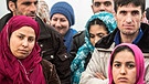 Frauen und Männer aus Afghanistan und Pakistan warten in einer Flüchtlingsunterkunft | Bild: picture-alliance/dpa