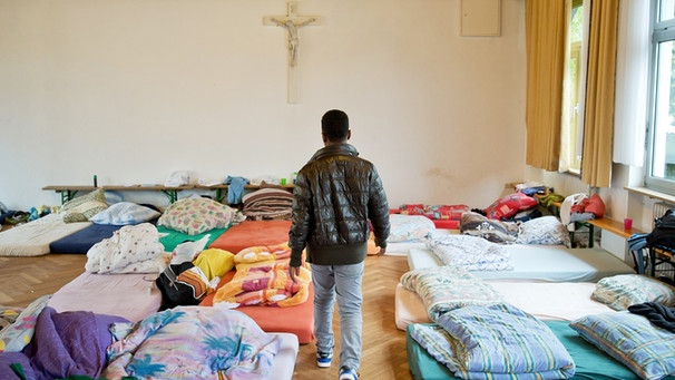 Matratzen für junge Asylbewerber in Cadolzburg (Bayern) | Bild: picture-alliance/dpa