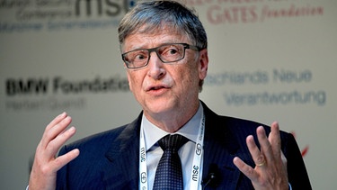 Multimilliardär Bill Gates am 17.02.2017 in München | Bild: pa/dpa/Grigoriy Sisoev