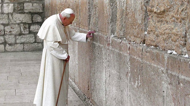 Johannes Paul II. in Jerusalem | Bild: picture-alliance/dpa