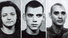 Fahndungsbilder von Beate Zschäpe, Uwe Böhnhardt und Uwe Mundlos (von links nach rechts). Das Trio bildete die rechtsextreme Terrorzelle NSU | Bild: Frank Doebert / dpa-Bildfunk