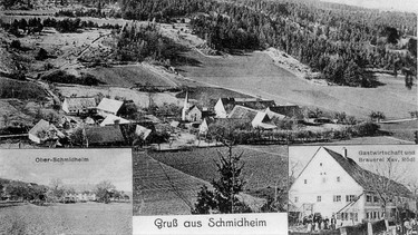 Historische Postkarte (1922 - 1924) aus dem verschwundenen Dorf Schmidheim in der Oberpfalz  | Bild: historische Aufnahme | Fotograf unbekannt