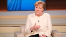 Angela Merkel, CDU, Bundeskanzlerin in der ARD-Sendung "Anne Will" | Bild: dpa-Bildfunk/Wolfgang Borrs