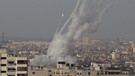 Raketenangriff auf Israel aus dem Gazastreifen | Bild: pa/AA/Mustafa Hassona
