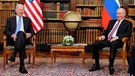 US-Präsident Biden und Russlands Präsident Putin haben in Genf die Rückkehr der Botschafter nach Moskau und Washington beschlossen. | Bild: Reuters