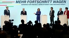 24.11.2021, Berlin: Vorstellung des gemeinsamen Koalitionsvertrags der Ampel-Parteien. | Bild: dpa-Bildfunk/Kay Nietfeld