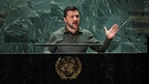 Selenskyj wirft Russland in UN-Rede Völkermord vor | Bild: REUTERS/Mike Segar