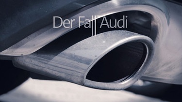 Der Auspuff eines Audis, darüber steht: "Der Fall Audi" | Bild: BR