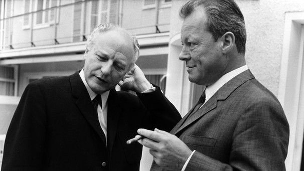 Walter Scheel und Willy Brandt | Bild: picture-alliance/dpa