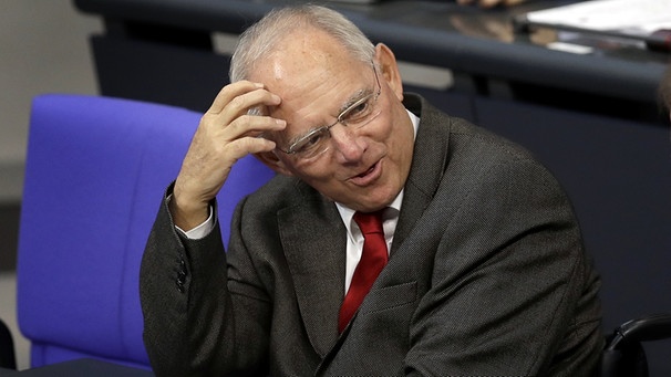 Wolfgang Schäuble im Bundestag | Bild: picture-alliance/dpa