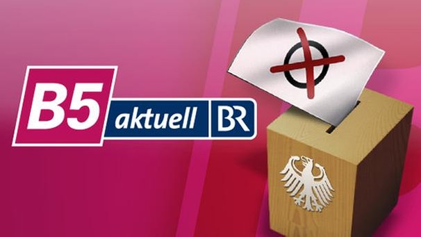 Bundestagswahl und B5-Logo | Bild: BR; Montage: BR