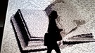 Schatten einer Frau vor einem Buchplakat | Bild: picture-alliance/dpa