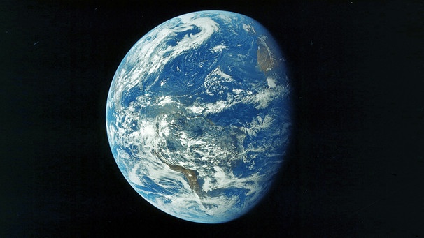 Die Erde im Weltall, aufgenommen am 26.7.1971 | Bild: picture-alliance/dpa/NASA