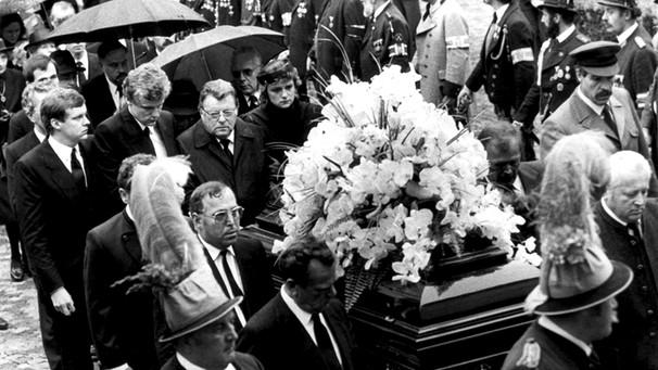 Beerdigung von Marianne Strauß 1984 | Bild: picture-alliance/dpa