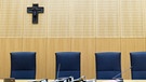 Gerichtssaal des Landgerichts Weiden | Bild: pa/dpa
