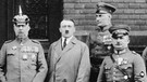 Teilnehmer am Putsch 1923: Erich Ludendorff, Adolf Hitler, Wilhelm Brückner, Ernst Röhm (v.l.n.r.) | Bild: Bundesarchiv, Bild 102-0344A / Fotograf: Heinrich Hoffmann / Lizenz CC-BY-SA
