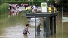 Hochwasser in Augsburg 1999 | Bild: picture-alliance/dpa