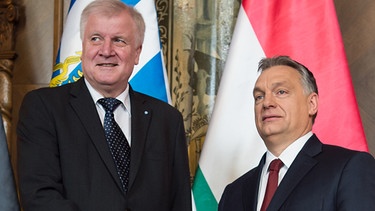 Horst Seehofer und Viktor Orban | Bild: picture-alliance/dpa