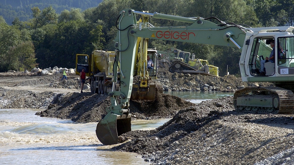 Hochwasserschutzprojekt "Obere Iller" | Bild: picture-alliance/dpa