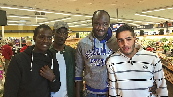 Souleymane, Mor, Alioune, Achmad | Bild: BR/Andreas Herz