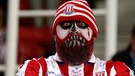  Stoke City supporters take part in a Halloween fancy dress  monster parade around the edge of the pitch ahead of the Premier League match between Stoke City and Swansea City played at The Britannia Stadium. | Bild: picture-alliance/dpa