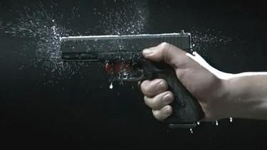 Waffe der Firma Glock | Bild: BR