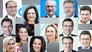 Die Minister/Innen in Söders neuem Kabinett | Bild: picture-alliance/dpa, CSU-Fraktion; Montage: BR
