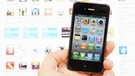 Ein Apple iPhone 3Gs, auf dem Icons verschiedener Apps angezeigt werden | Bild: dpa/David Ebener